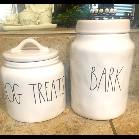 Dog treats rae dunn canister $15 each